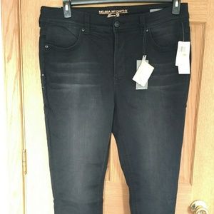 Melissa McCarthy Pencil Jeans, Black